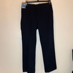 NWT Roundtree & Yorke Classic Fit Flat Front Pants in Black